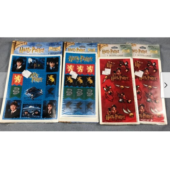 168 Stickers 16 sheets Harry Potter Hallmark Party Express Warner Scrapbooking - Picture 1 of 5